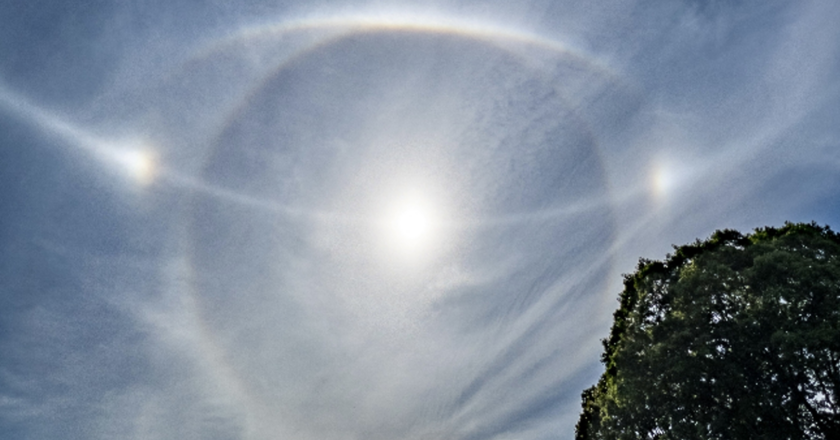 Ultra-rare photographs show the sun’s “halo” and light arcs 2023